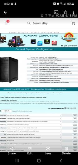 Gaming Pc, Used In Working Condition. Wiped Cleaned And Ready To Go.