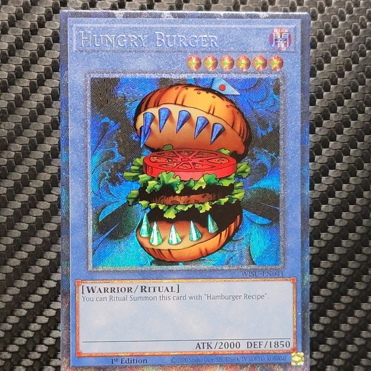 hungry burger yugioh card Collectors Rare WISU 1st Edition Mint for Sale in Kearney, NE Hamburger Recipe. Hungry Burger Returns in Yu-Gi-Oh!