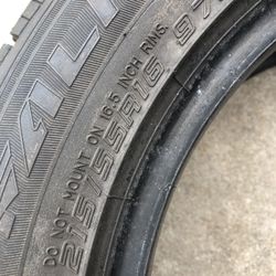 215/55/r16 Tire. New