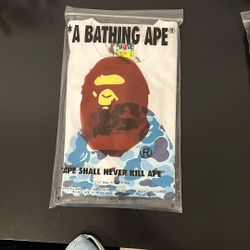 BAPE Tee White/blue
