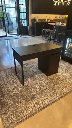 IKEA Black Wood Desk