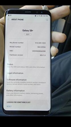 Samsung galaxy S8 PLUS