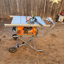 RIDGID
15 Amp 10 in. Portable Corded Pro Jobsite Table Saw with Stand