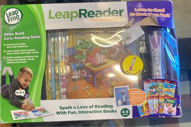 LeapFrog LeapReader System Learn-to-Read 10 Book Mega Pack, Pink