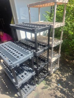 Plastic Shelving.