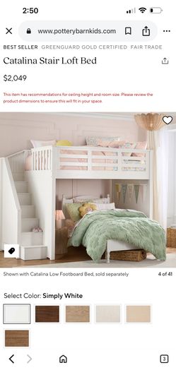 Pottery Barn Catalina Stair Loft Bed