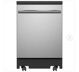 24 in. Top Control Portable Stainless Steel Dishwasher with Stainless Steel Interior, Sanitize, 54 dBA
