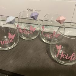 Customized Bridal Glasses
