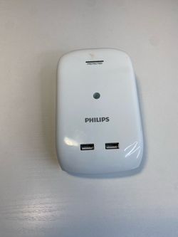 Philips Smart Plug 6 Outlets To USB Ports Protector