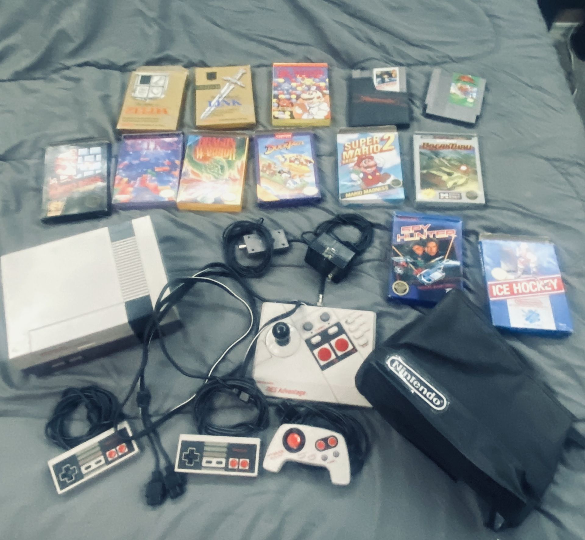 Original Nintendo with extra controllers and some games for Sale in ...