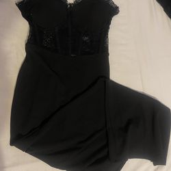 laced black dress
