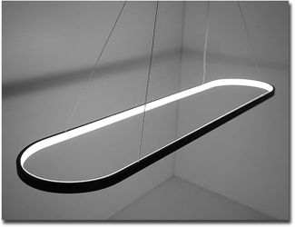 🖤Modern LED Oval Pendant Light ✨