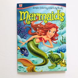 Mermaids Jumbo Coloring Activities Pages Kids Color Book