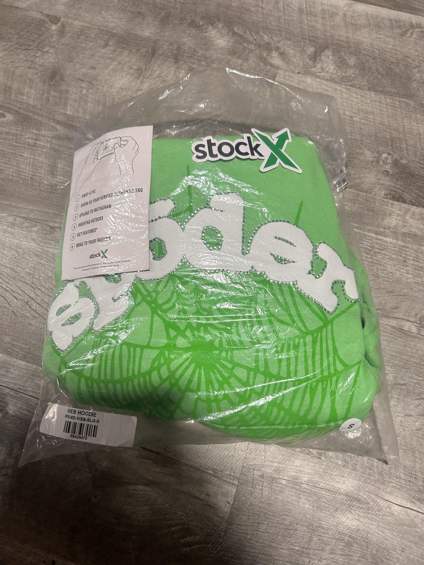  Sp5der hoodie”slime green”(stock x verified)