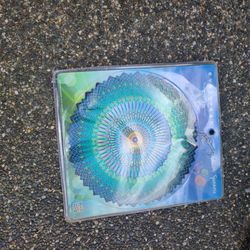 Mandala Yard Spinner Art Evergreen Spectrum 12"