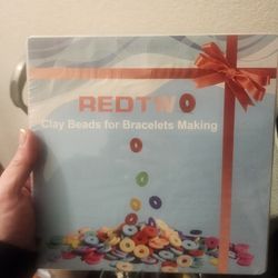 Redtwo 5100 Clay Beads Bracelet Making Kit, Preppy Spacer Flat Beads for Jewelry Making,Polymer Heis