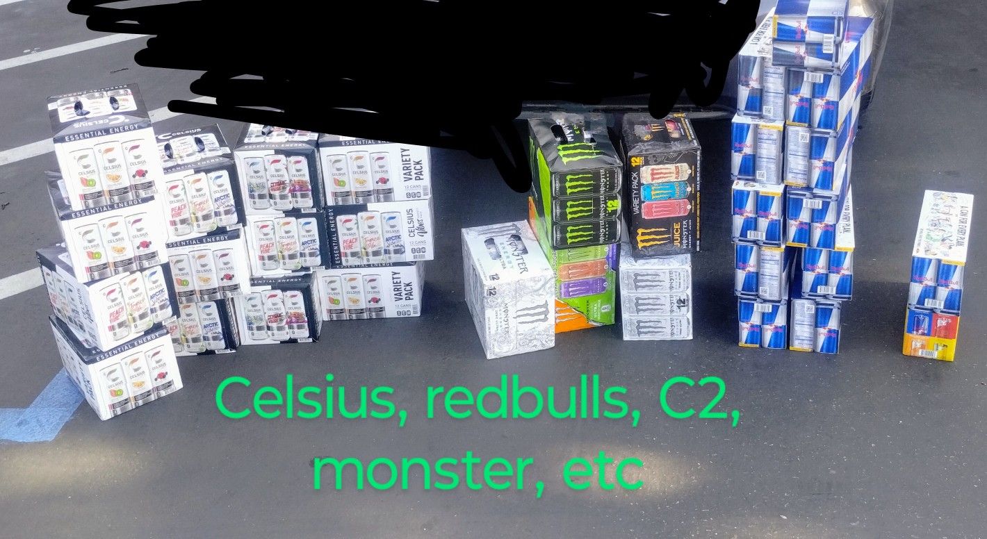 Continues Supply Of Different  Energy Drinks