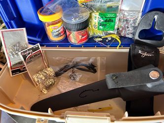 Fishing Tackle Box with Lures and Accessories