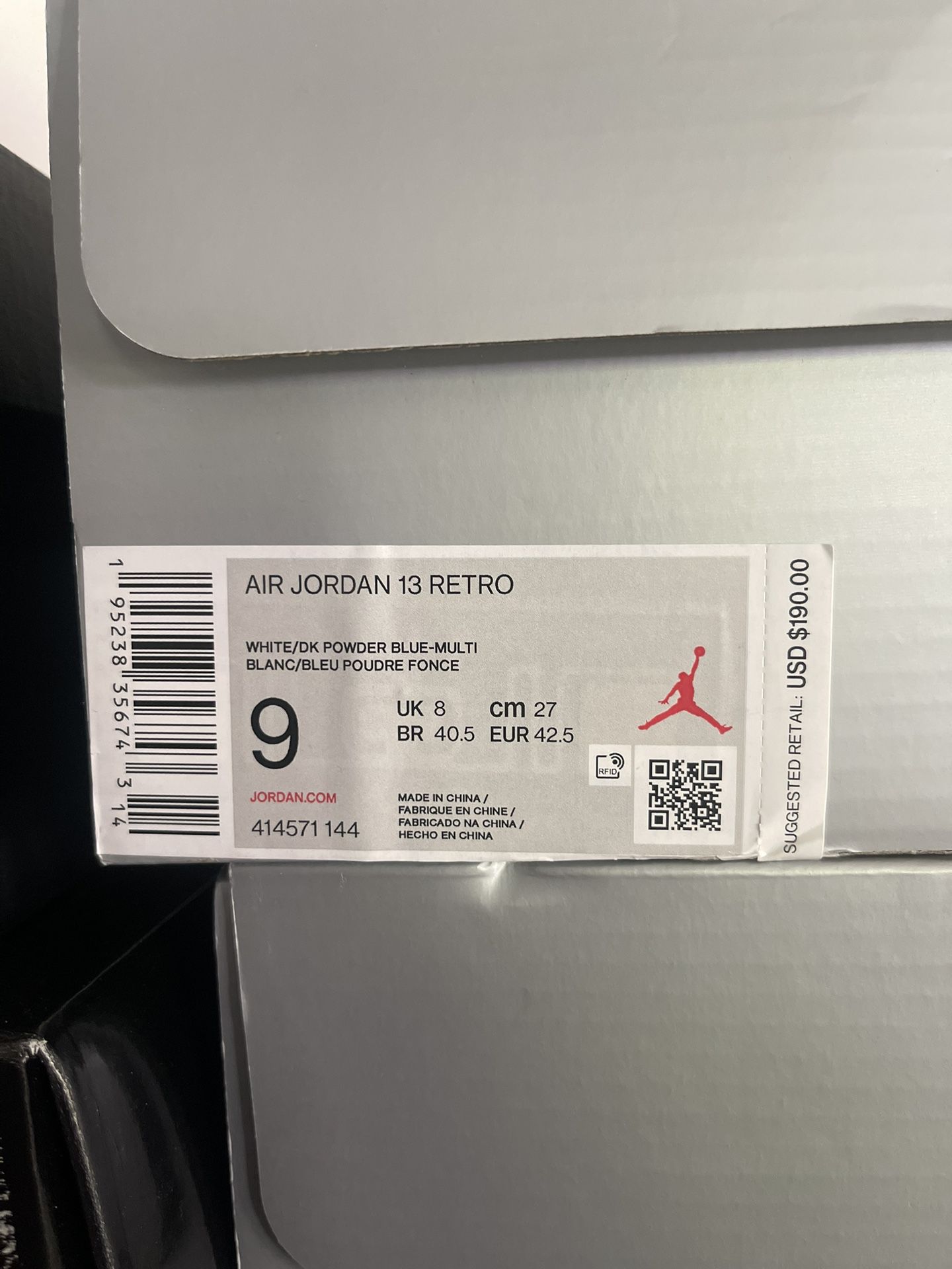Air Jordan 13 Retro Obsidian Men’s Size 9 (Brand New W/Box)