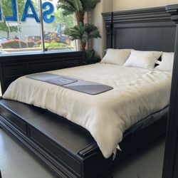 Black BedRoom Set - Wood - All Sizes - SAME DAY DELIVERY 🚚