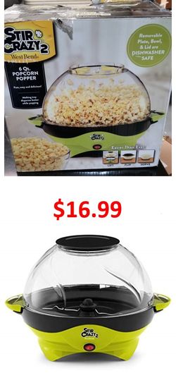 Stir Crazy2 6QT Popcorn popper
