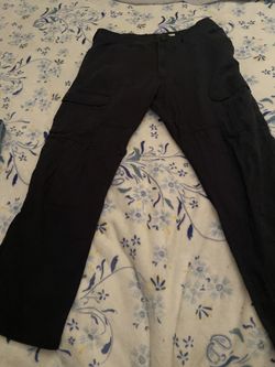 Black Relaxed Baggy Cargo Pants
