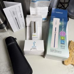 New HairMax Pro 12 Laser Comb with case - sealed in box