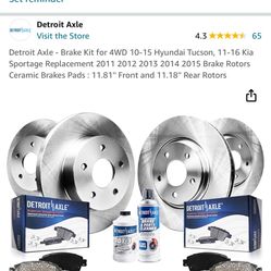 Hyundai Brake Rotors and Pads