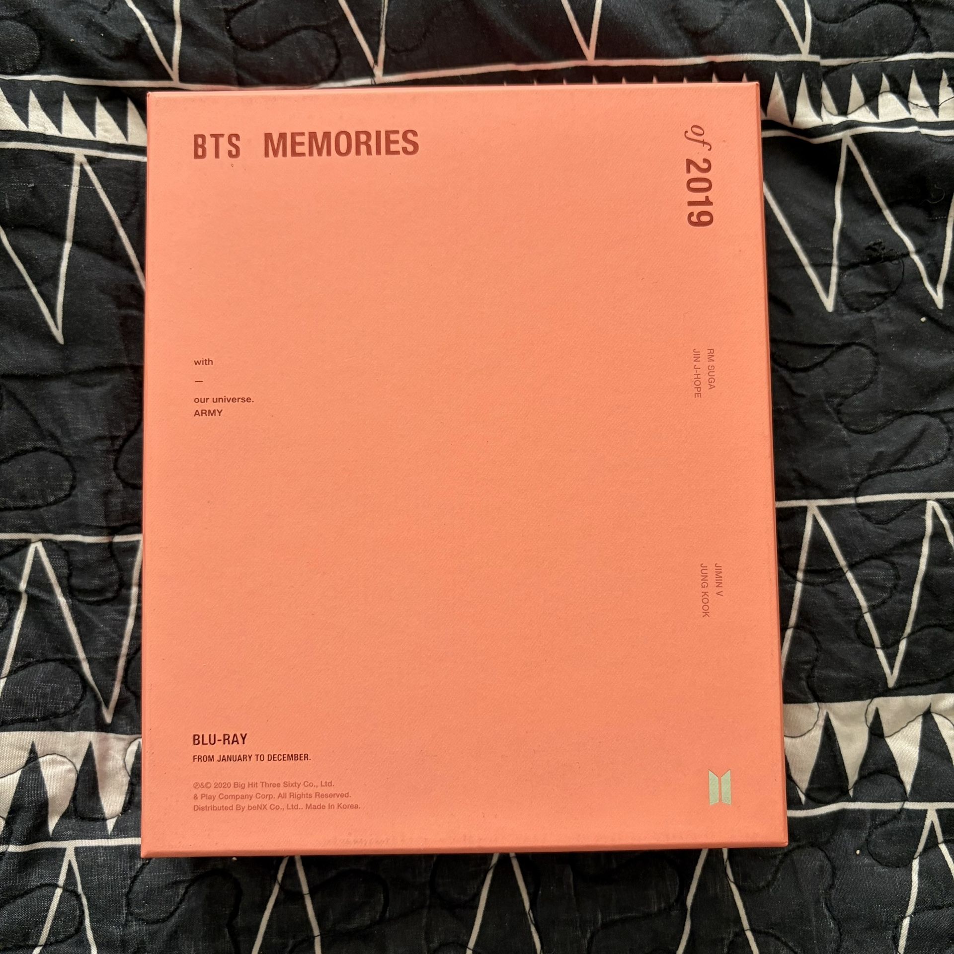 BTS Memories of 2019 Blu ray Complete Set Includes Official RM Photocard