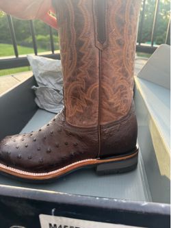 Lucchese Full Quill Ostrich Cowboy Boots 9.5D Antique Chocolate https://offerup.com/redirect/?o=TTQ1NTcuV0Y=