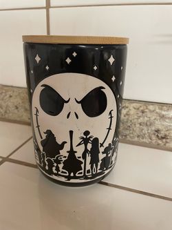 Nightmare before Christmas glass jar