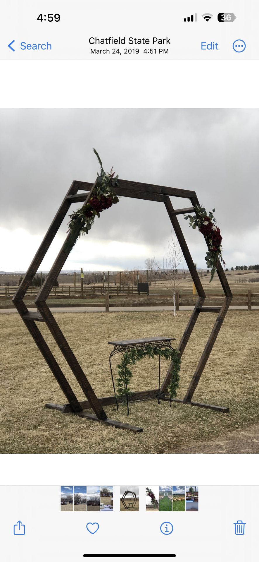 Hexagon Wedding Arch 