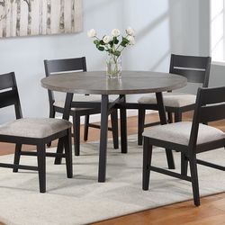 Brand New 48” Table Set With 4 Chairs 