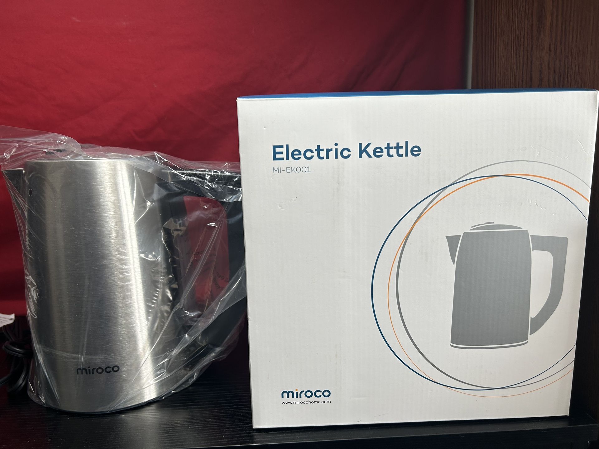 Miroco Electric Tea Kettle Model MI-EK001 Stainless Steel 1.7 Liter New  All proceeds go towards my cancer treatment and recovery. Thank you and god b
