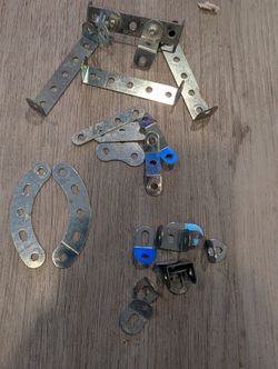 Vintage Meccano Erector Set  Silver Braces & Girders – Mixed Lot