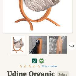 La Siesta Udine Organic Hammock Chair