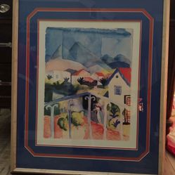 Large matted picture