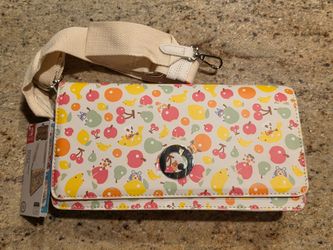 Animal Crossing Sling Crossbody Bag for Nintendo Switch Lite -- Fruit and Beige Pattern