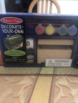 New Melissa and Doug treasure chest craft
