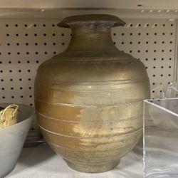 Heavy Brass Vase 