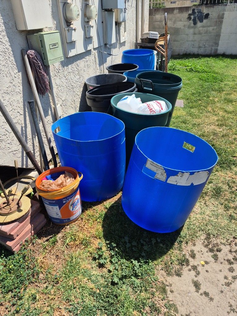 I got trash bucket and buckets for parties in containers. 5 dollars