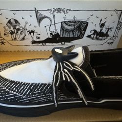 Brand New In Box Youth 3.5 Or Women’s 5 Vans Nightmare Before Christmas Jack Skellington Discontinued!! 
