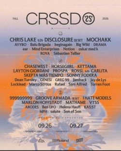 2 day ticket CRSSD 2026 9/26 and 9/27