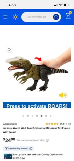 Jurassic World Wild Roar Orkoraptor Dinosaur Figure