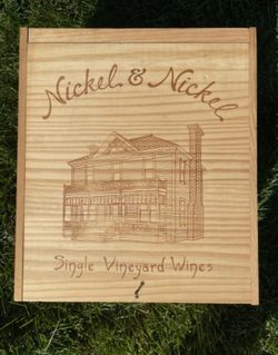 2009 Nickel & Nickel Wood Wine Box Napa Valley Cabernet Sauvignon (Empty)