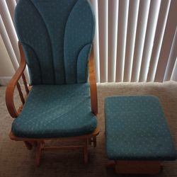 Glider chair & matching Footstool