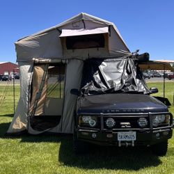 Smittybilt XL Rooftop Tent w/ Annex + Rhino Rack 270° Batwing Awning + Panels