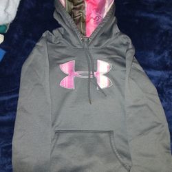 Grey And Pink Camo Hoodie