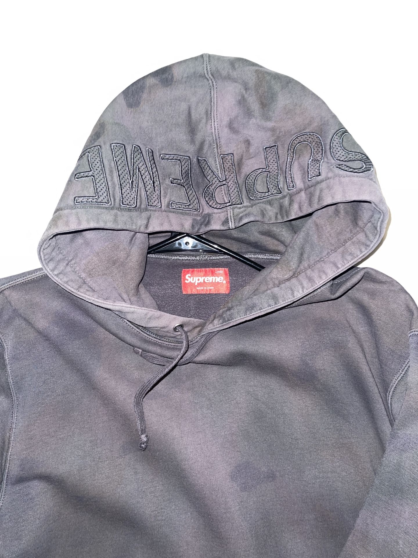 Overdyed Hoodie Black Paint Camo SS20
