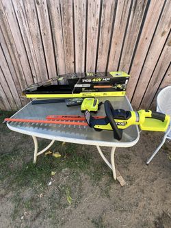 Ryobi 40V HP Brushless 26” Hedge Trimmer w/ 2.0Ah Battery And Fast Charger / LIKE NEW
